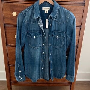 Madewell denim western shirt